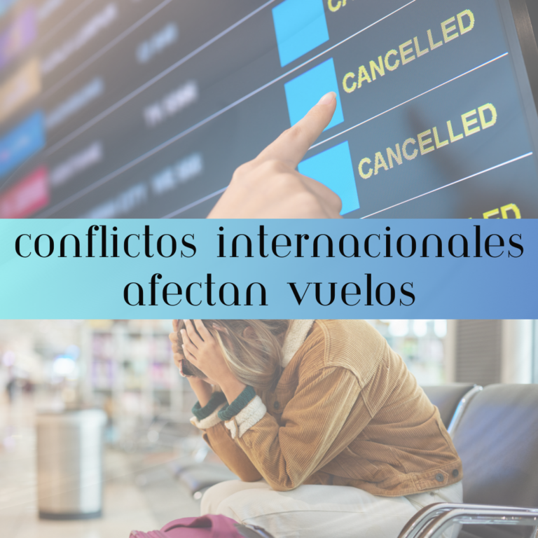 Conflictos internacionales empiezan a afectar vuelos y rutas aéreas